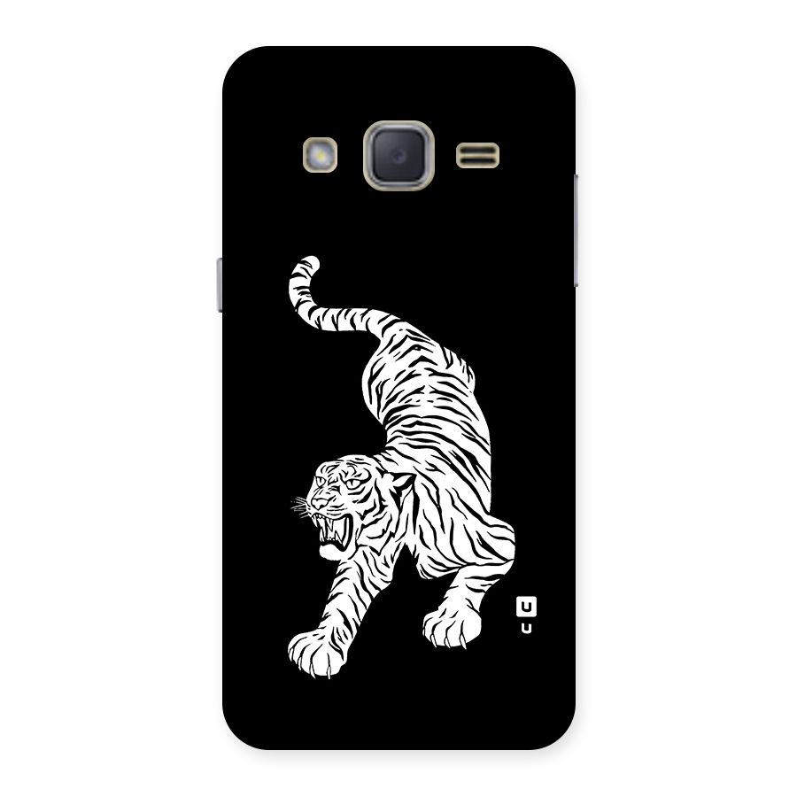 Bengal Tiger Stencil Art Back Case for Galaxy J2