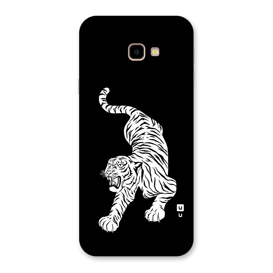 Bengal Tiger Stencil Art Back Case for Galaxy J4 Plus