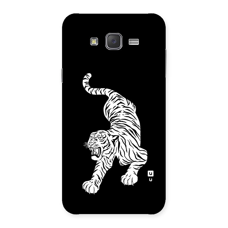 Bengal Tiger Stencil Art Back Case for Galaxy J7