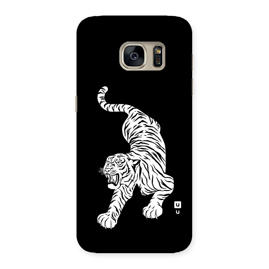 Bengal Tiger Stencil Art Back Case for Galaxy S7