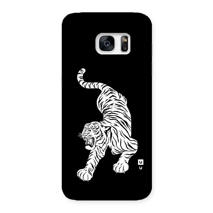 Bengal Tiger Stencil Art Back Case for Galaxy S7 Edge