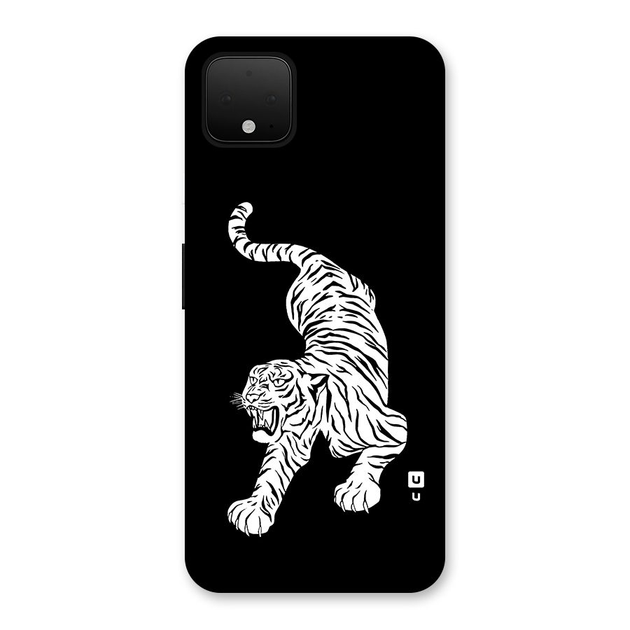 Bengal Tiger Stencil Art Back Case for Google Pixel 4 XL