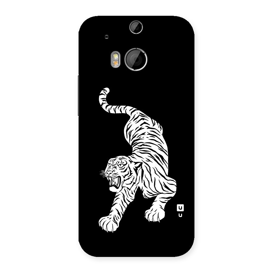 Bengal Tiger Stencil Art Back Case for HTC One M8
