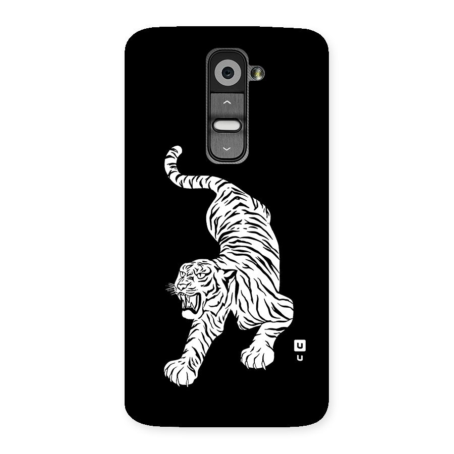 Bengal Tiger Stencil Art Back Case for LG G2