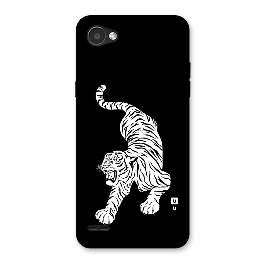 Bengal Tiger Stencil Art Back Case for LG Q6