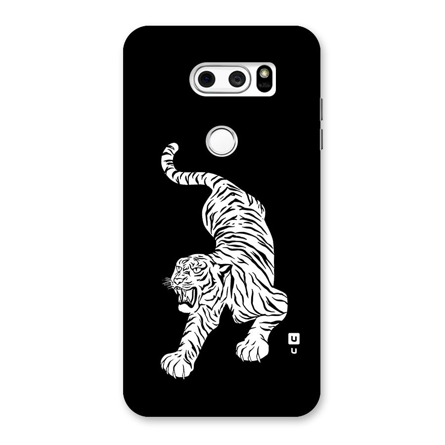 Bengal Tiger Stencil Art Back Case for LG V30