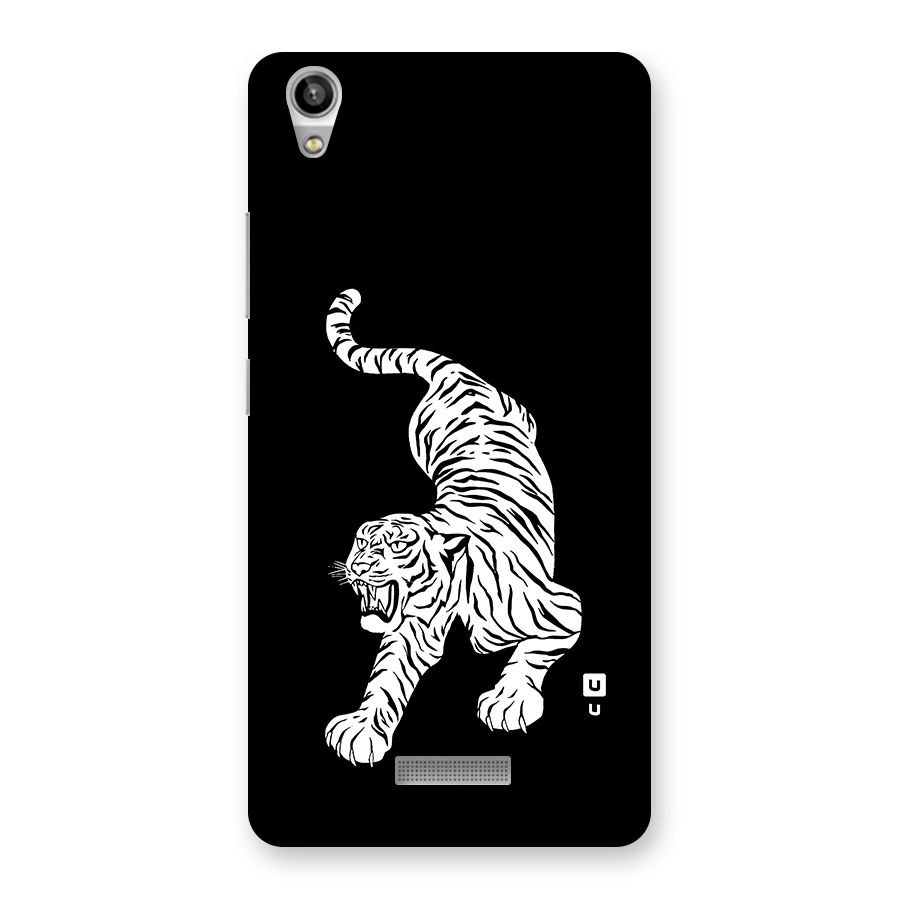 Bengal Tiger Stencil Art Back Case for Lava-Pixel-V1