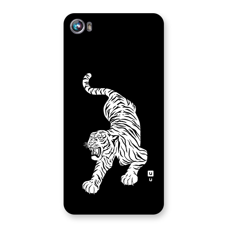 Bengal Tiger Stencil Art Back Case for Micromax Canvas Fire 4 A107