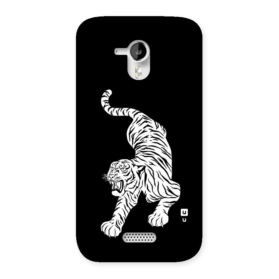 Bengal Tiger Stencil Art Back Case for Micromax Canvas HD A116