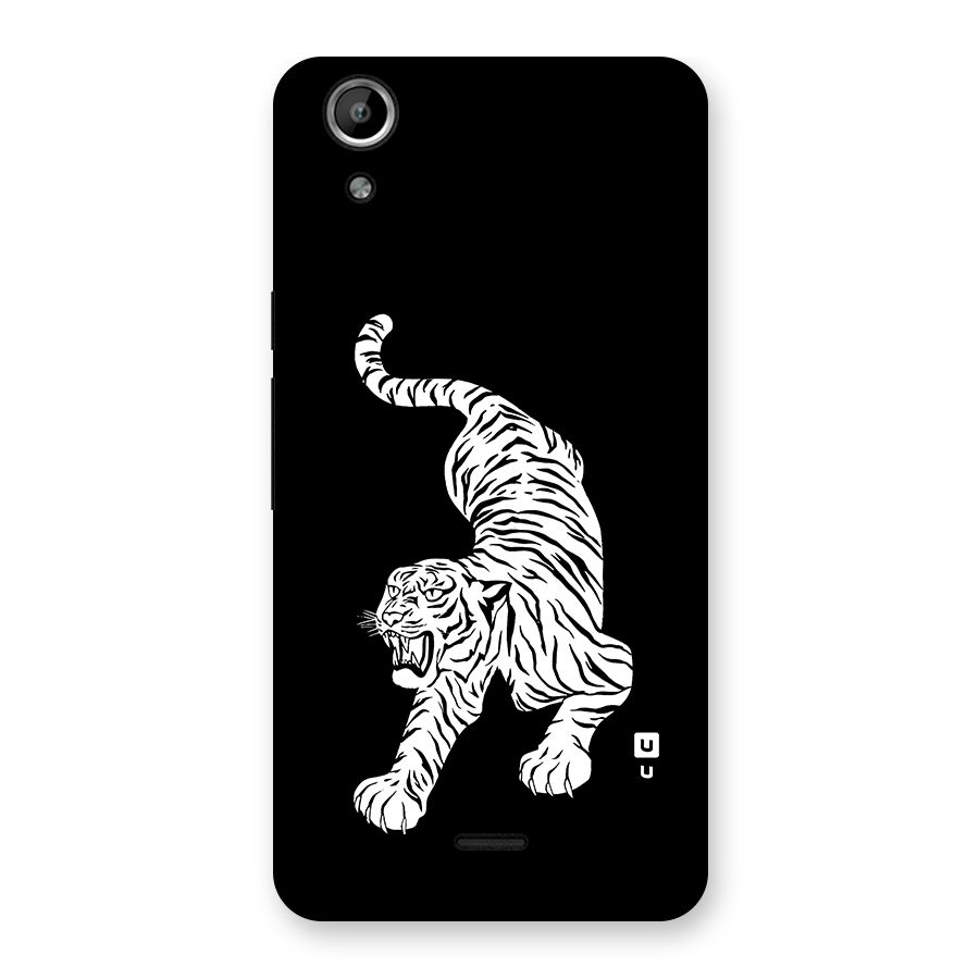 Bengal Tiger Stencil Art Back Case for Micromax Canvas Selfie Lens Q345