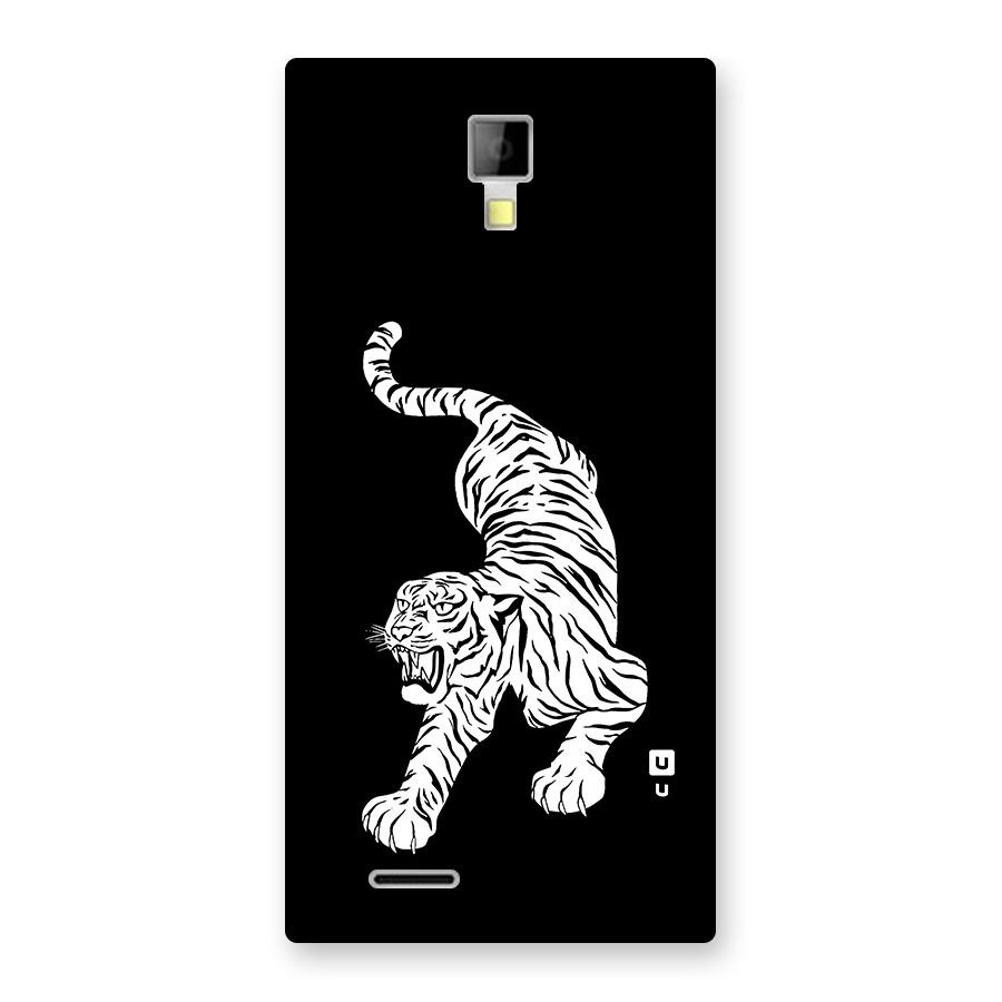 Bengal Tiger Stencil Art Back Case for Micromax Canvas Xpress A99