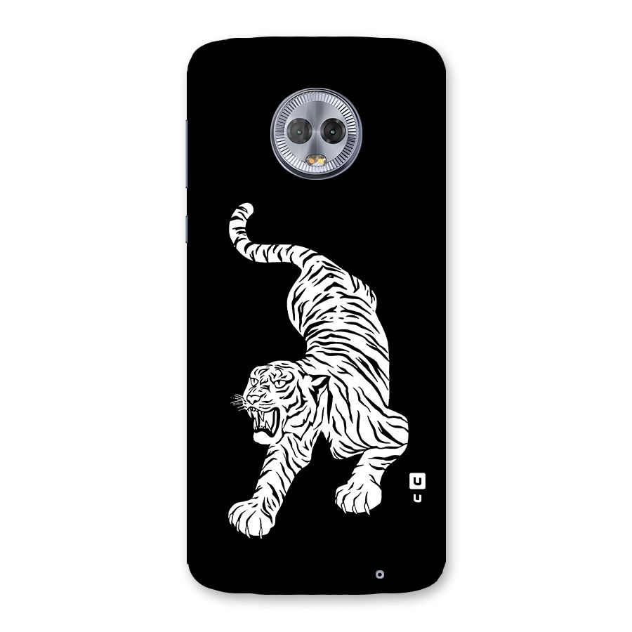Bengal Tiger Stencil Art Back Case for Moto G6 Plus