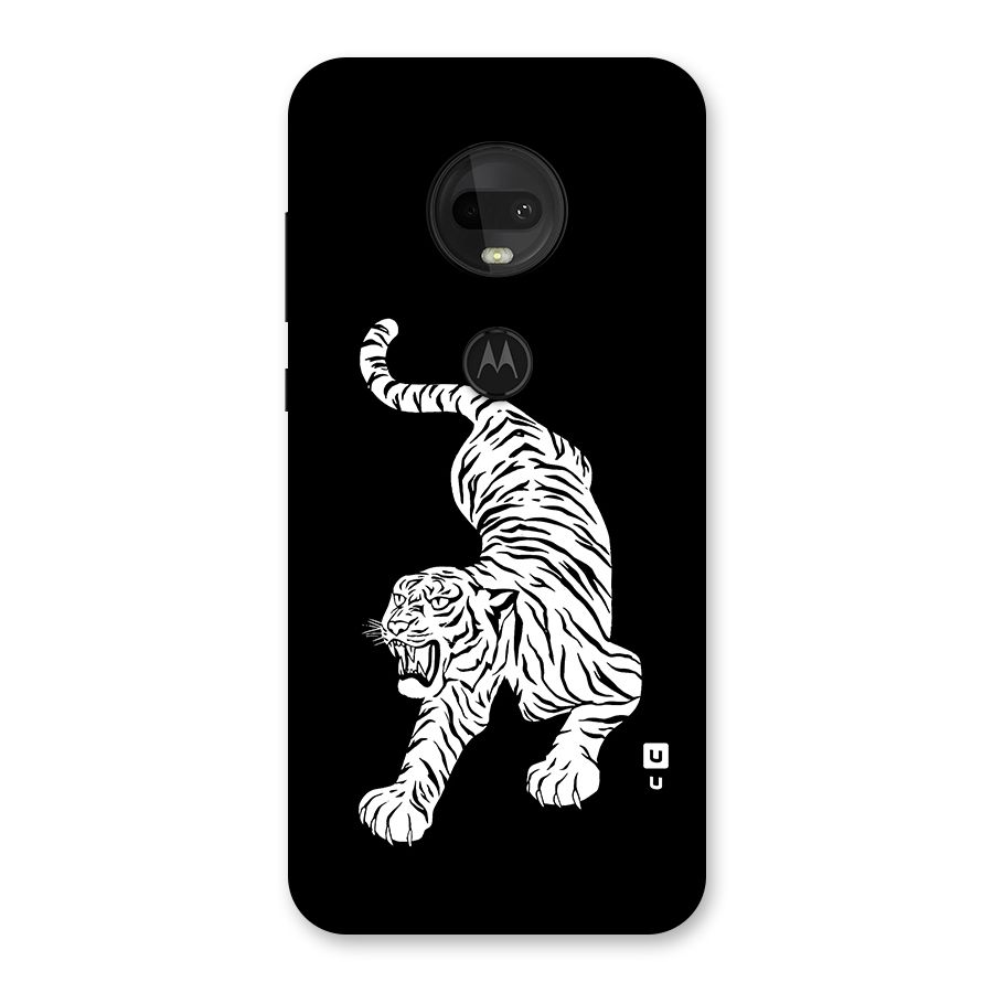 Bengal Tiger Stencil Art Back Case for Moto G7