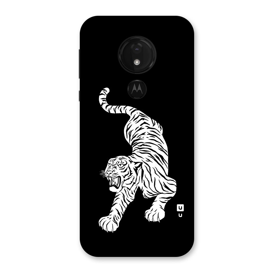 Bengal Tiger Stencil Art Back Case for Moto G7 Power