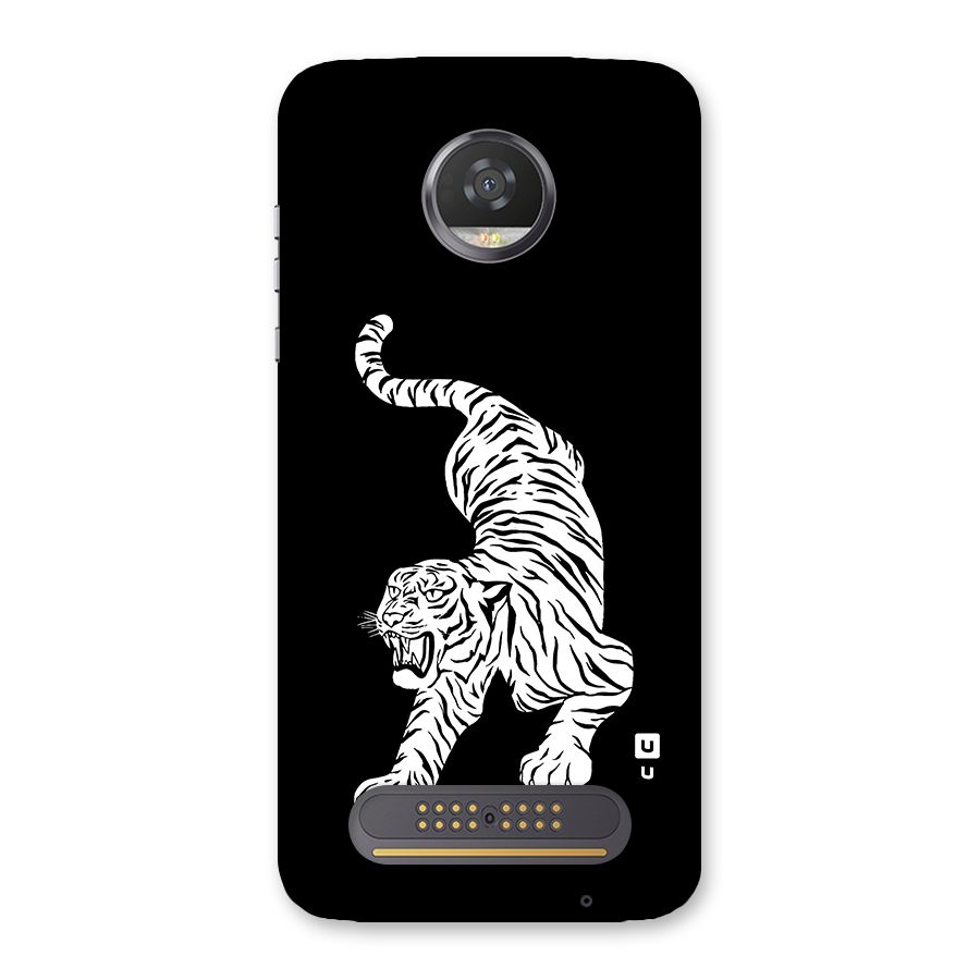 Bengal Tiger Stencil Art Back Case for Moto Z2 Play
