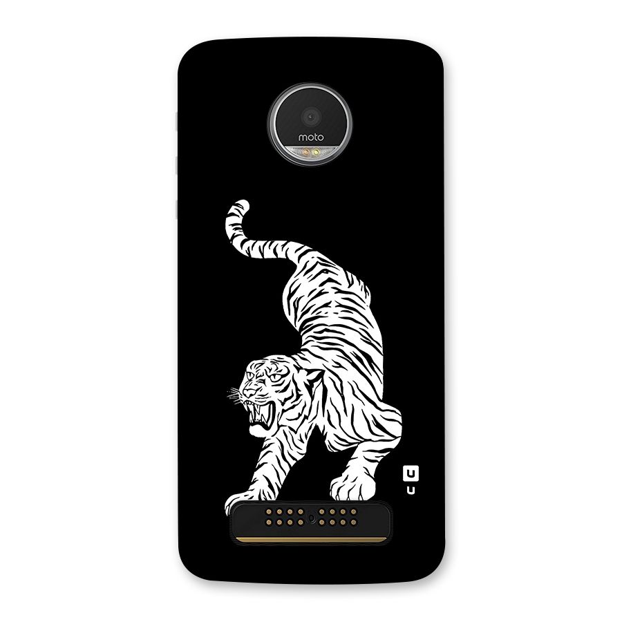 Bengal Tiger Stencil Art Back Case for Moto Z Play