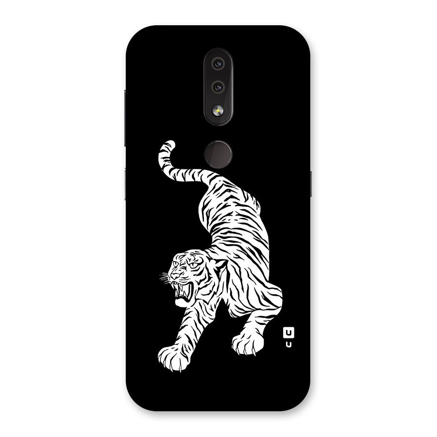 Bengal Tiger Stencil Art Back Case for Nokia 4.2