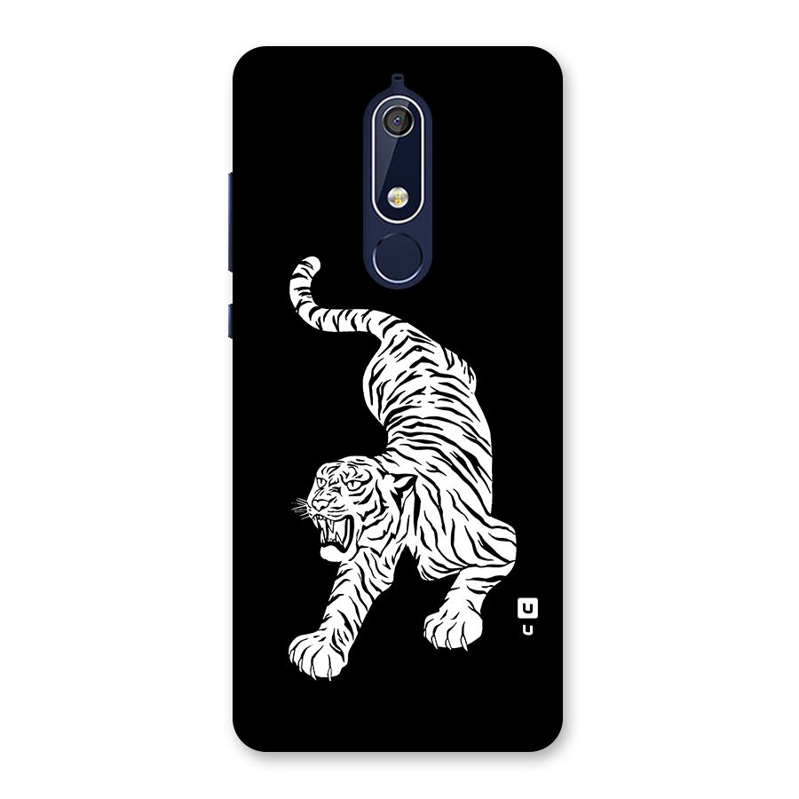 Bengal Tiger Stencil Art Back Case for Nokia 5.1