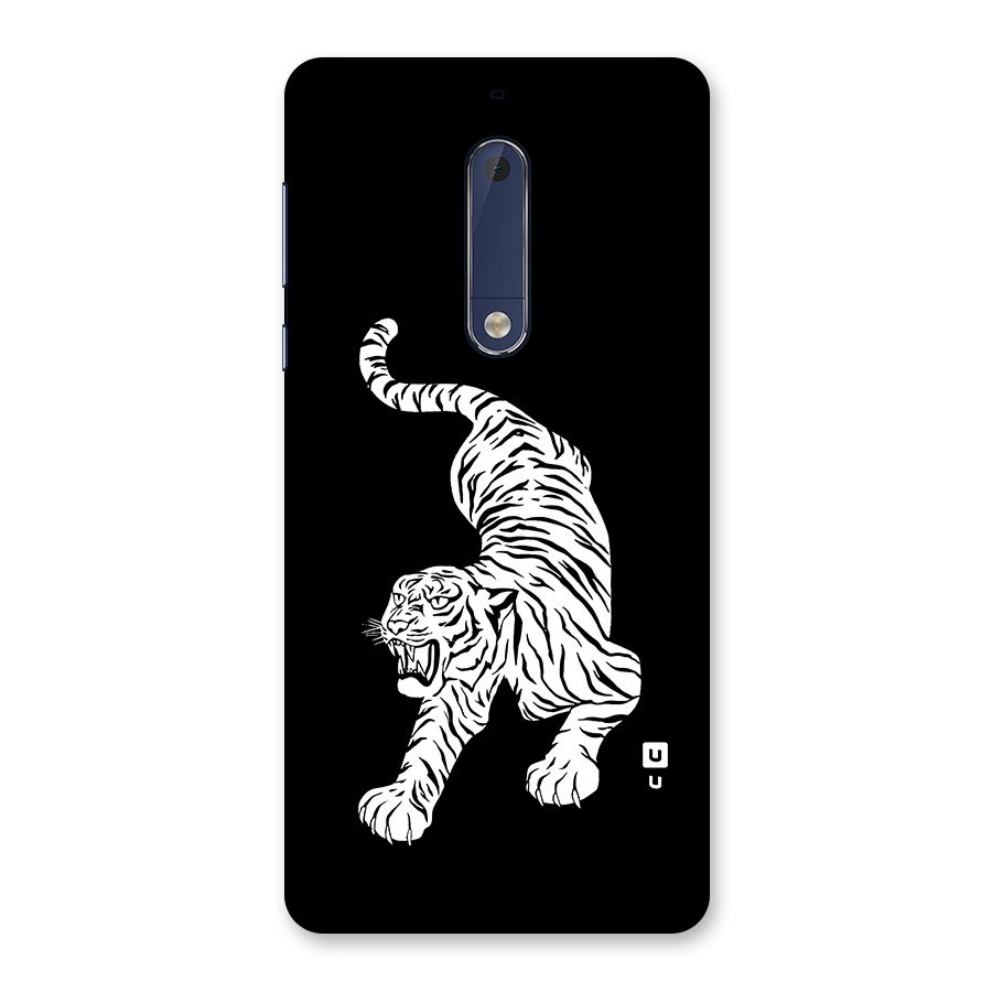Bengal Tiger Stencil Art Back Case for Nokia 5