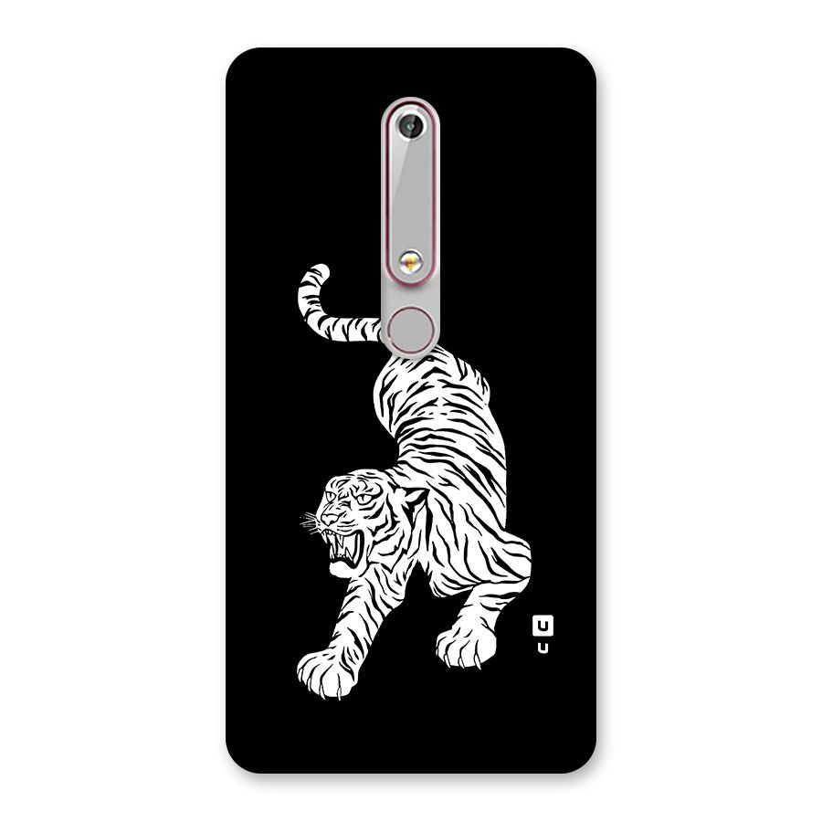 Bengal Tiger Stencil Art Back Case for Nokia 6.1