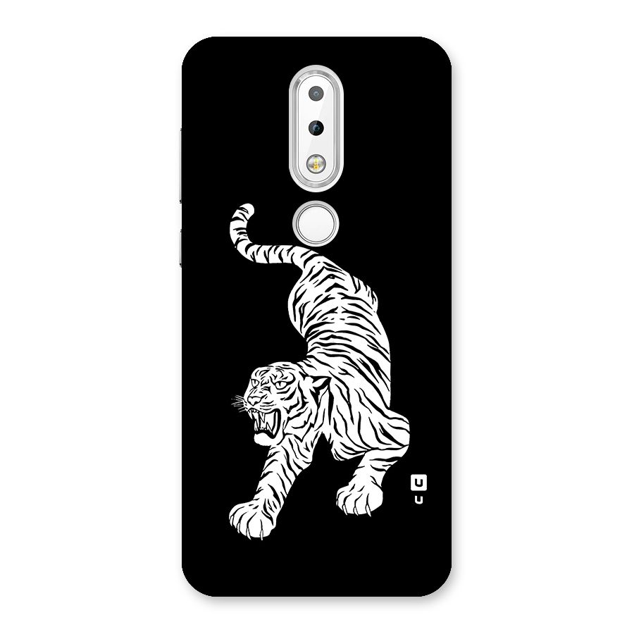 Bengal Tiger Stencil Art Back Case for Nokia 6.1 Plus