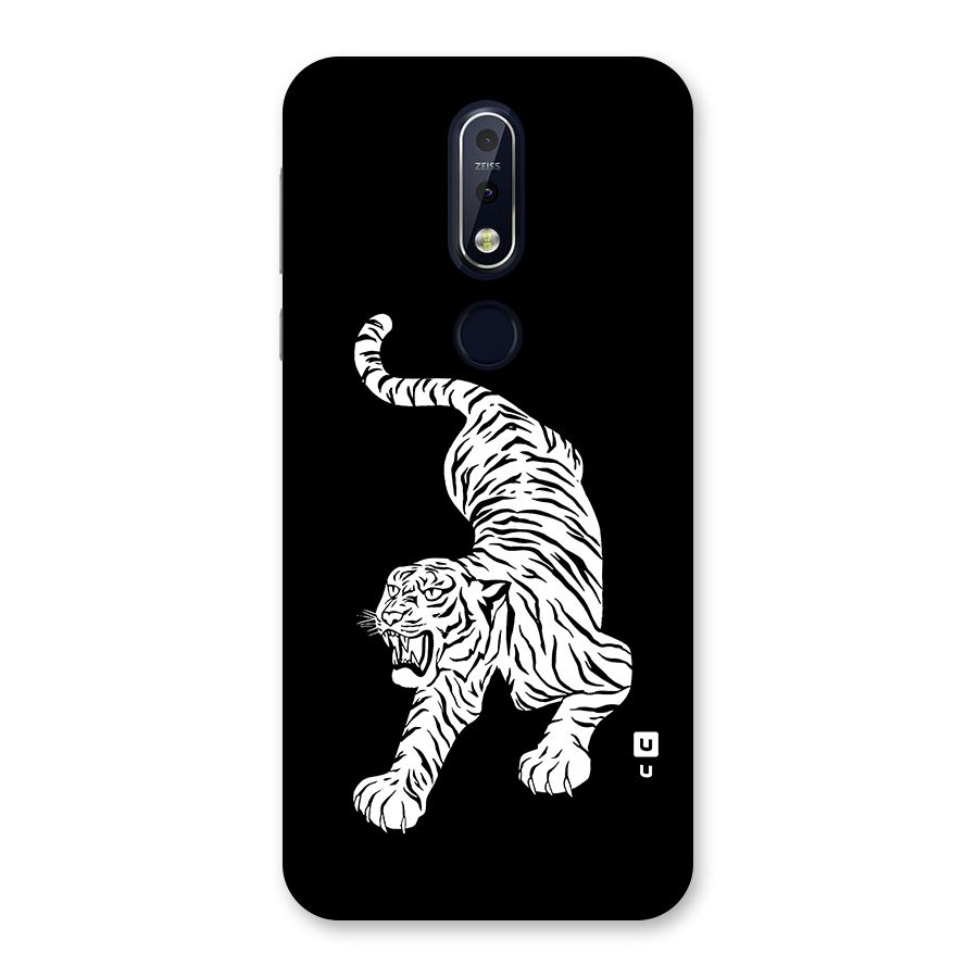 Bengal Tiger Stencil Art Back Case for Nokia 7.1