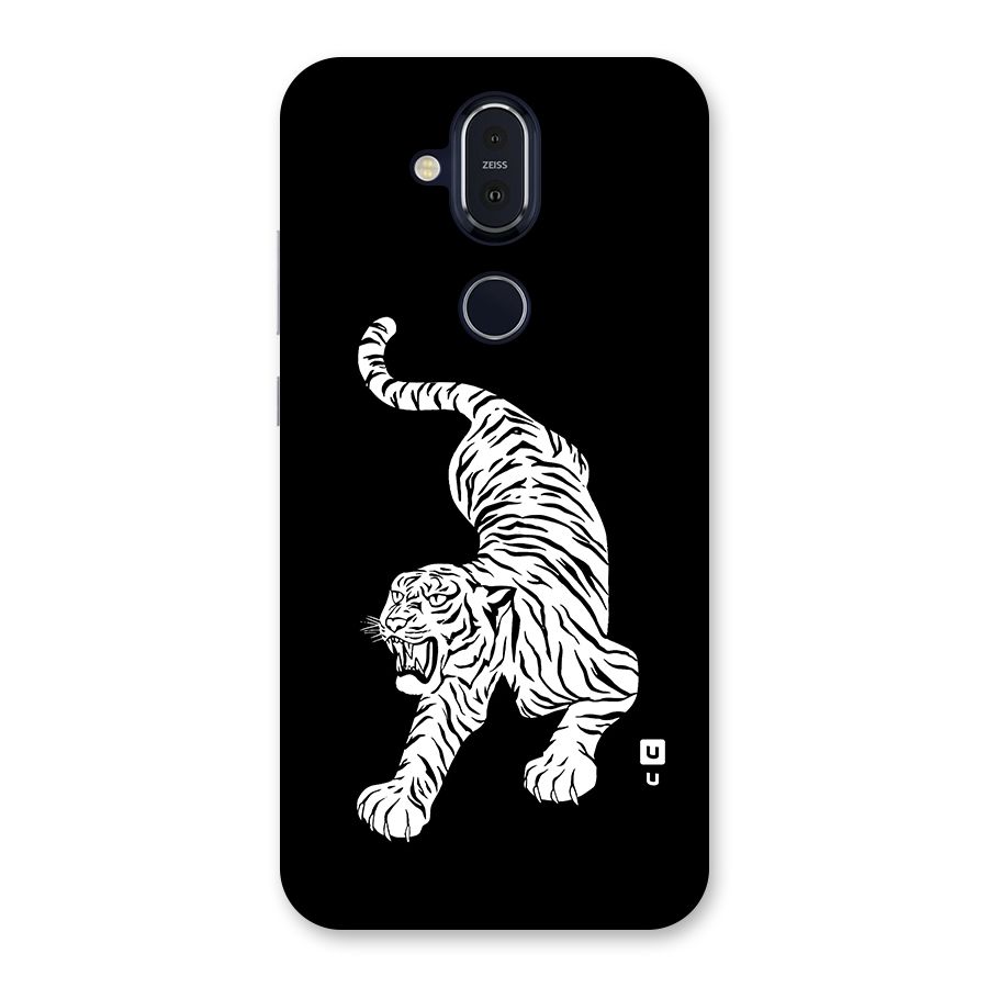 Bengal Tiger Stencil Art Back Case for Nokia 8.1