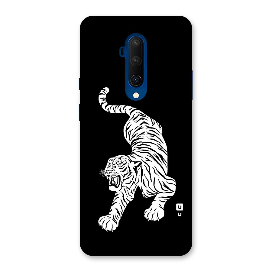 Bengal Tiger Stencil Art Back Case for OnePlus 7T Pro