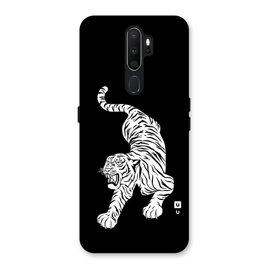 Bengal Tiger Stencil Art Back Case for Oppo A5 (2020)
