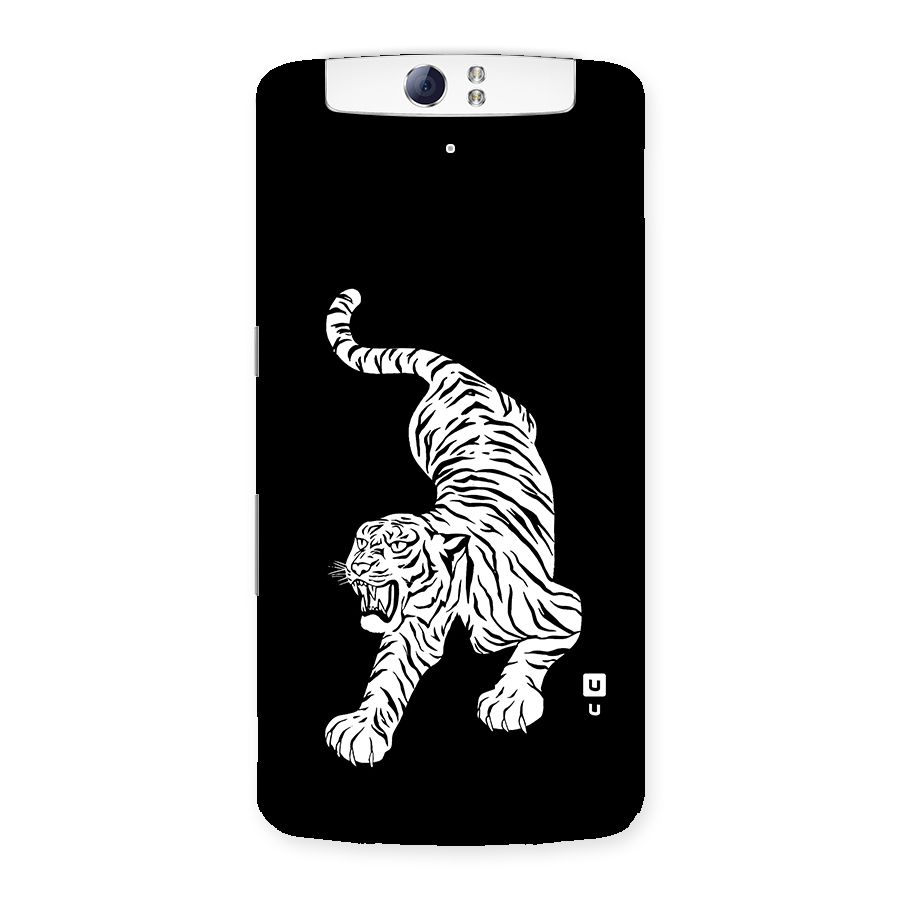 Bengal Tiger Stencil Art Back Case for Oppo N1