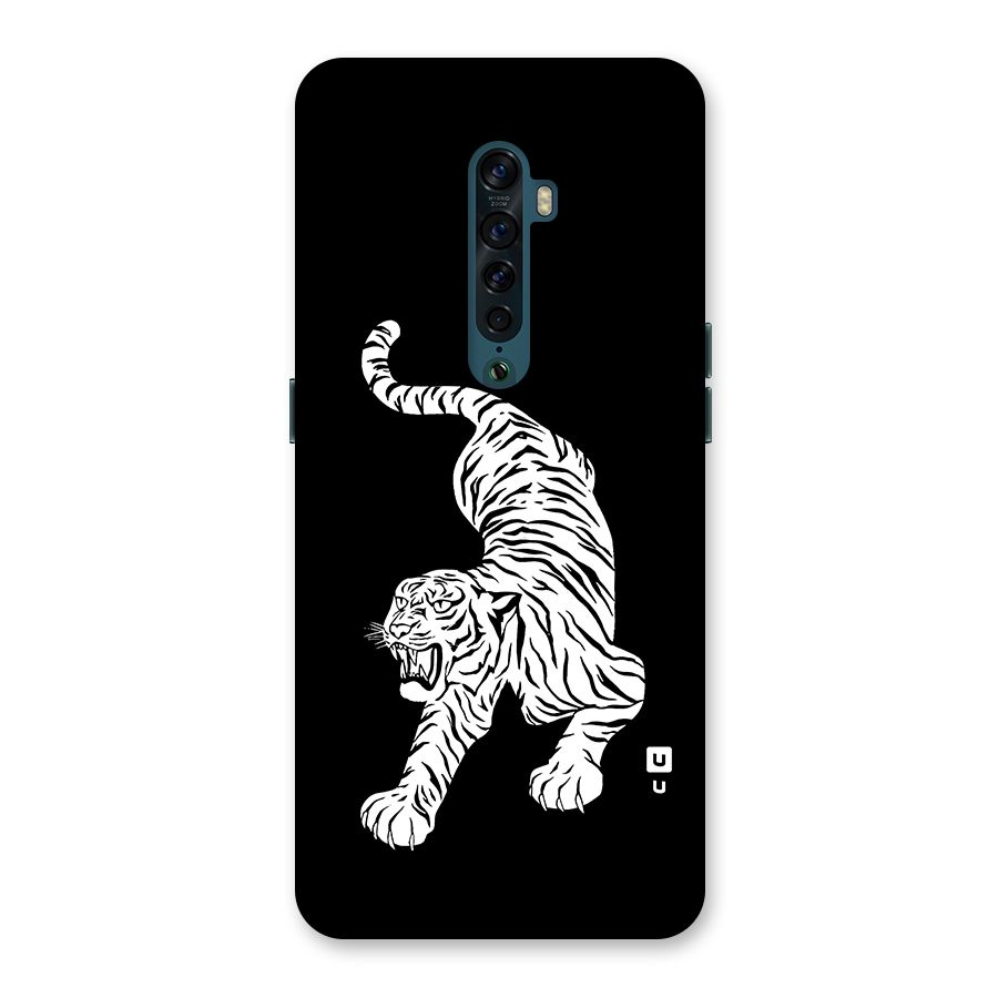 Bengal Tiger Stencil Art Back Case for Oppo Reno2