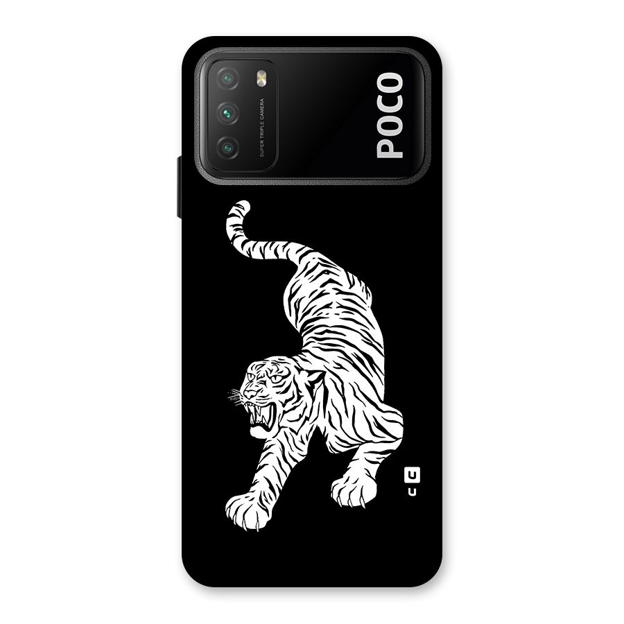 Bengal Tiger Stencil Art Back Case for Poco M3