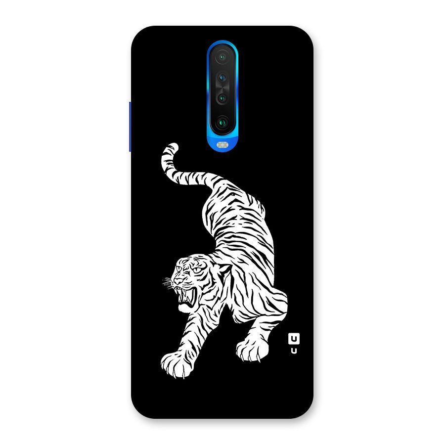 Bengal Tiger Stencil Art Back Case for Poco X2