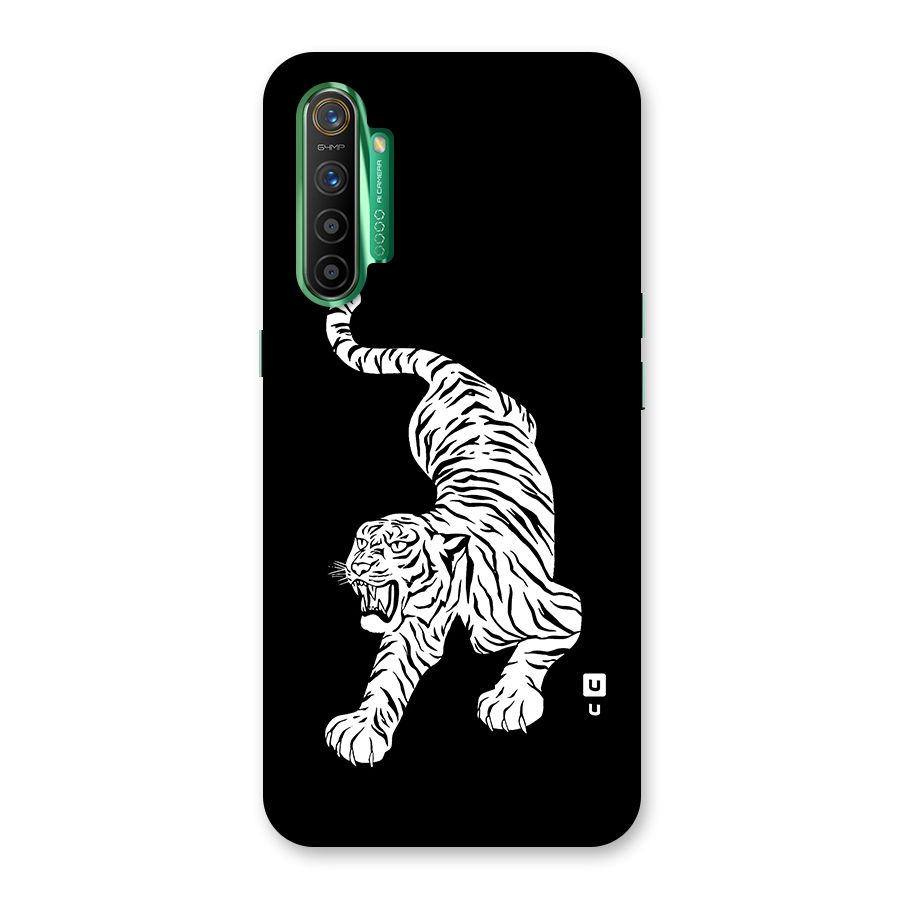 Bengal Tiger Stencil Art Glass Back Case for Realme X2