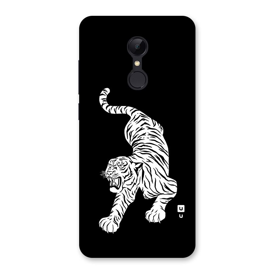 Bengal Tiger Stencil Art Back Case for Redmi 5