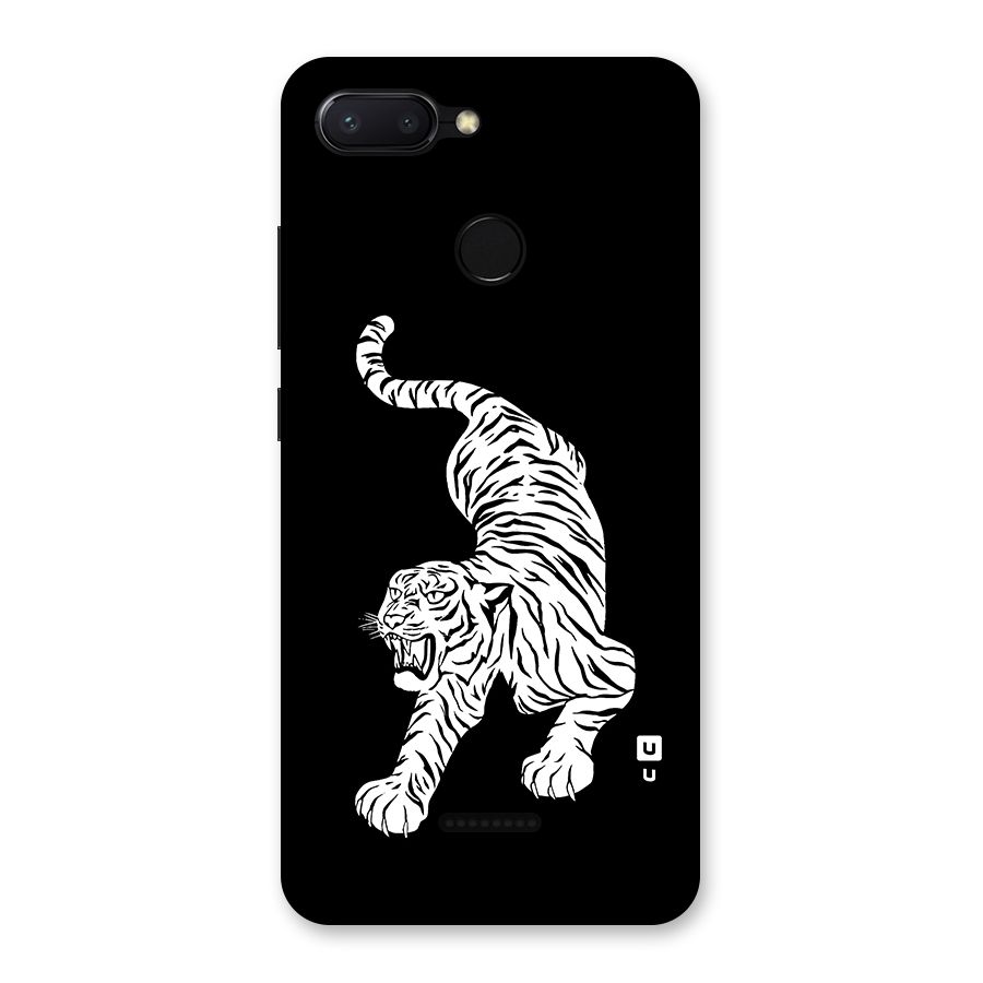 Bengal Tiger Stencil Art Back Case for Redmi 6