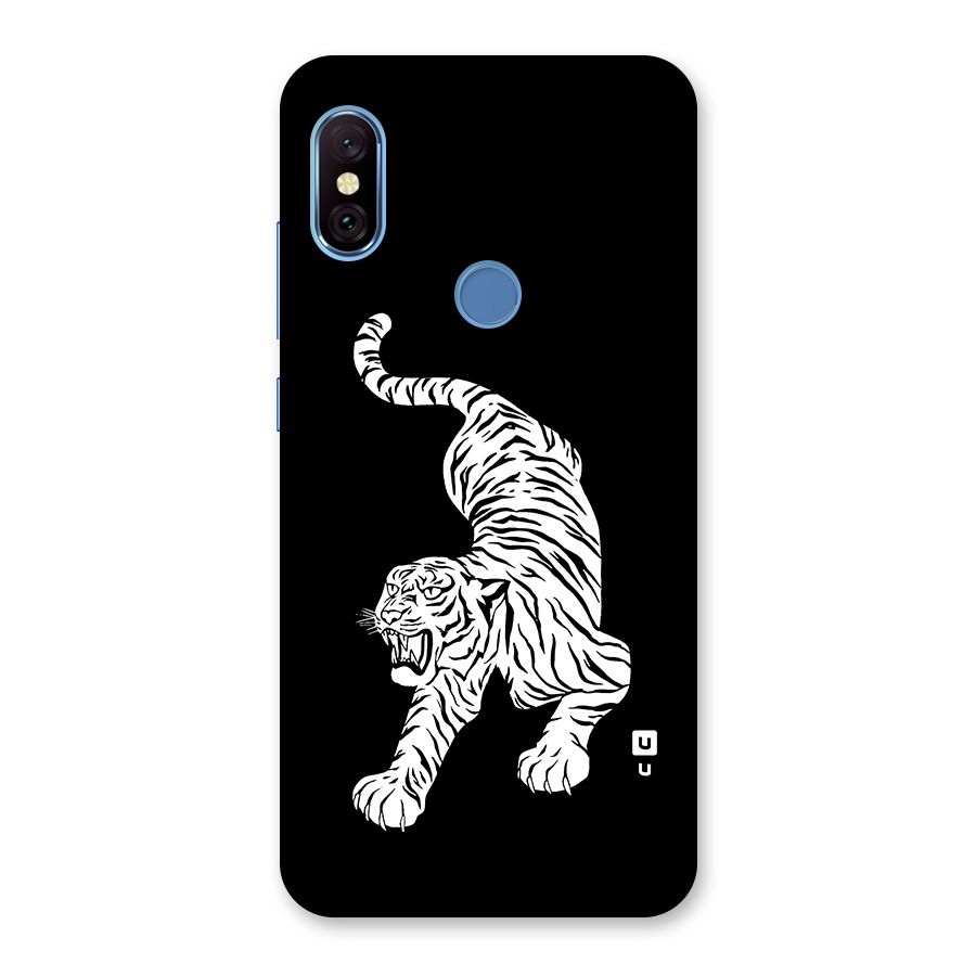 Bengal Tiger Stencil Art Back Case for Redmi Note 6 Pro