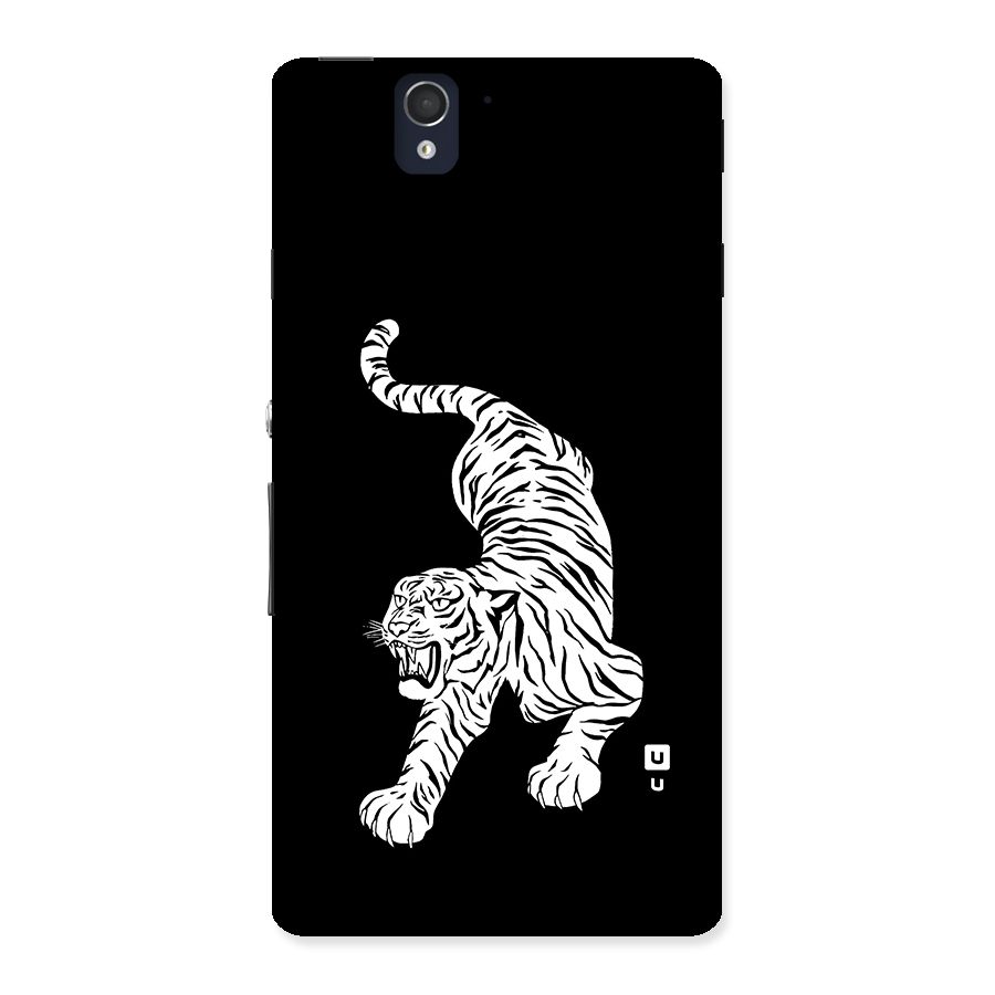Bengal Tiger Stencil Art Back Case for Sony Xperia Z