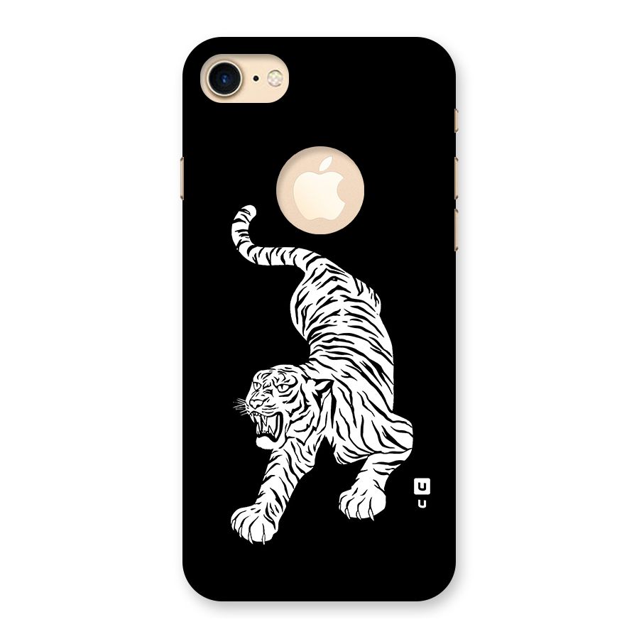Bengal Tiger Stencil Art Back Case for iPhone 7 Logo Cut