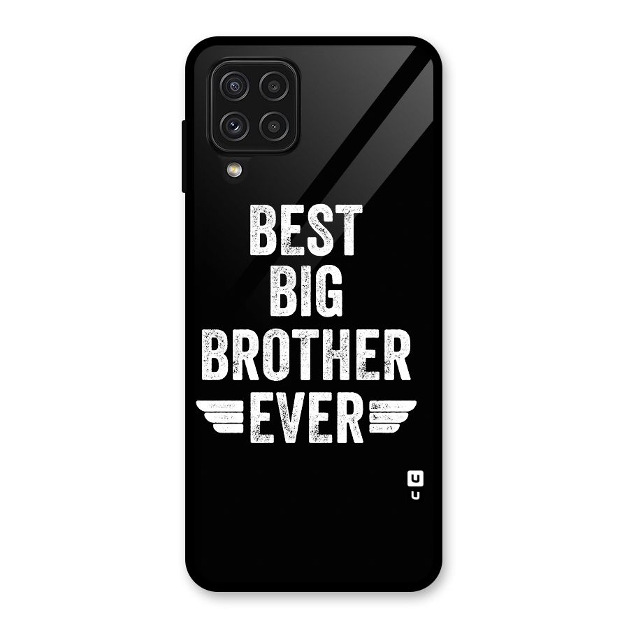 Best Big Brother Ever Glass Back Case for Galaxy A22 4G