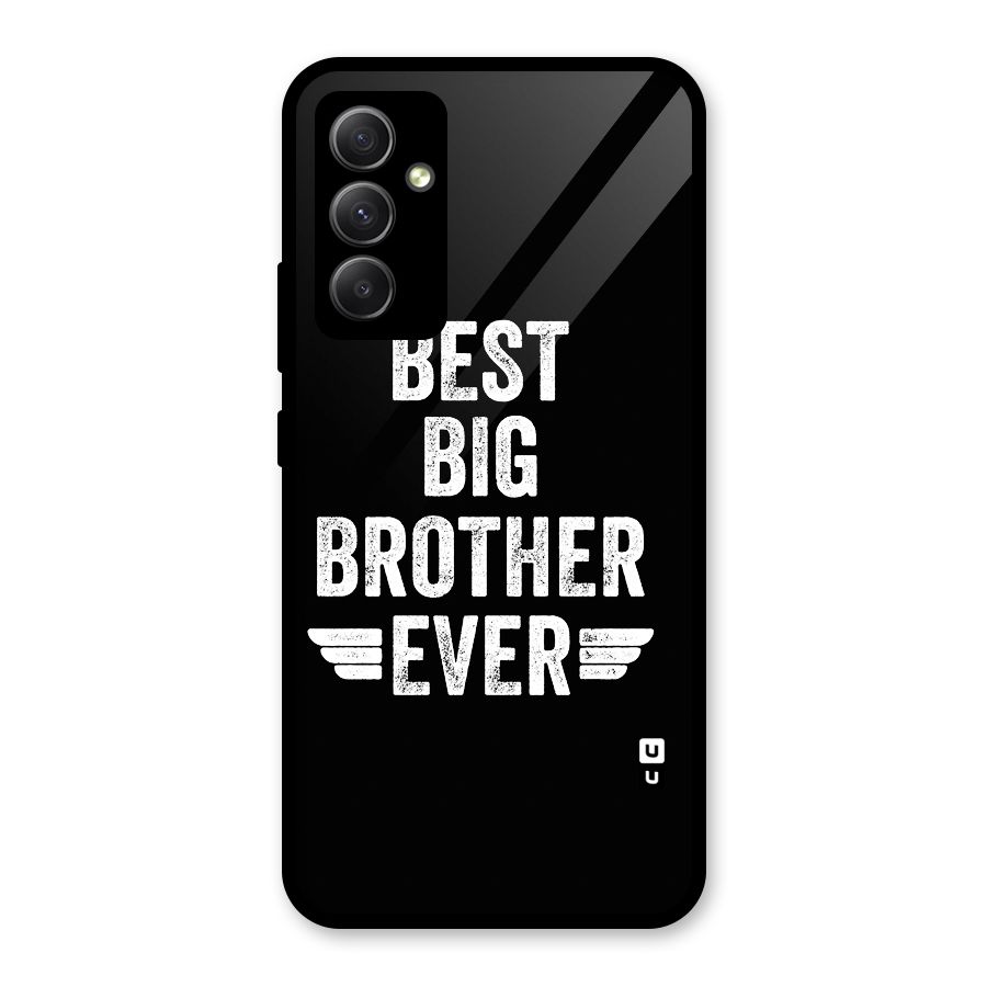 Best Big Brother Ever Glass Back Case for Galaxy A34