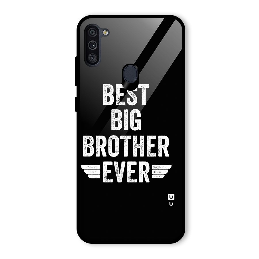 Best Big Brother Ever Glass Back Case for Galaxy M11