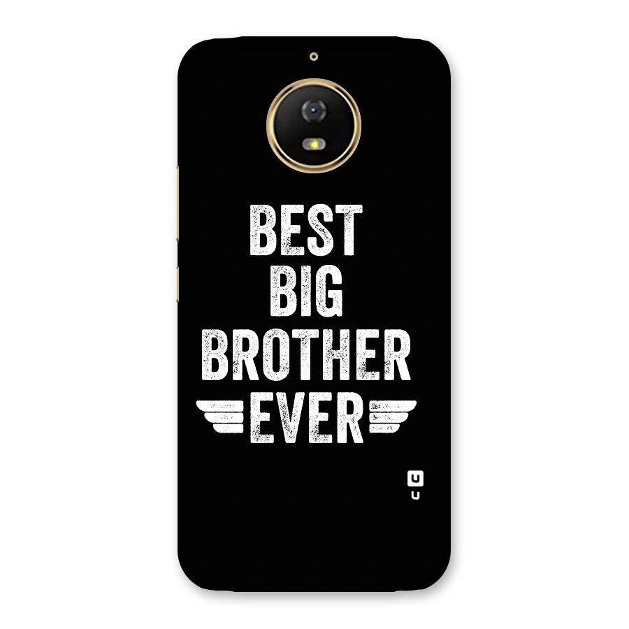Best Big Brother Ever Back Case for Moto G5s