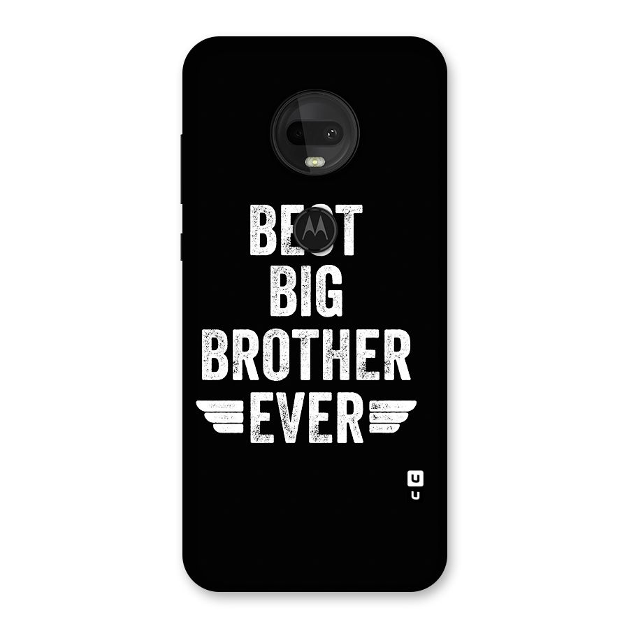 Best Big Brother Ever Back Case for Moto G7