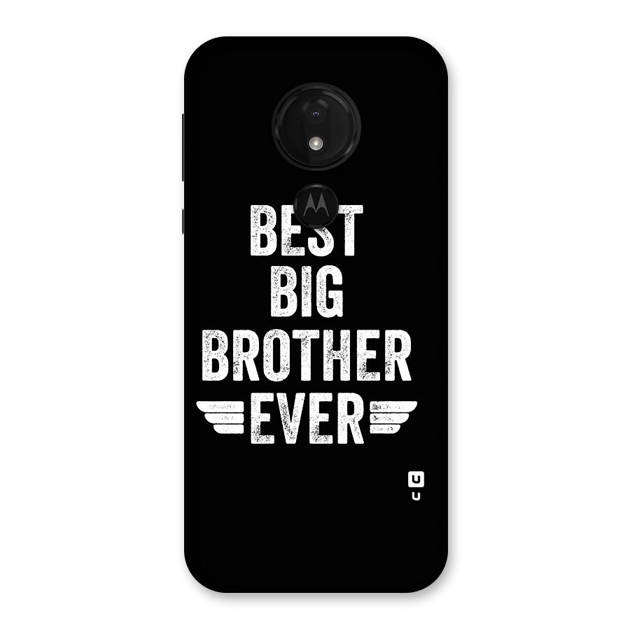 Best Big Brother Ever Back Case for Moto G7 Power