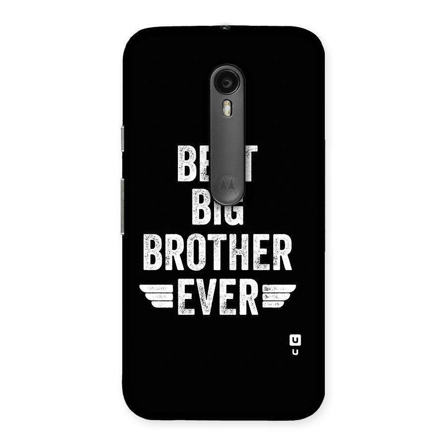 Best Big Brother Ever Back Case for Moto G Turbo