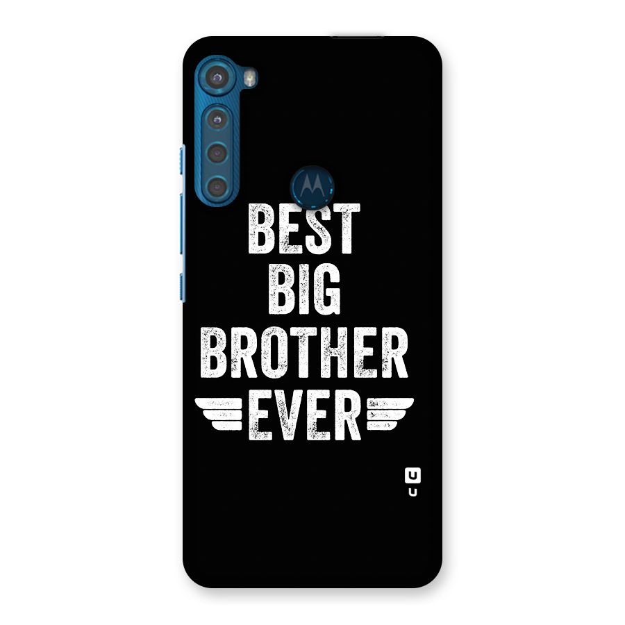 Best Big Brother Ever Back Case for Motorola One Fusion Plus