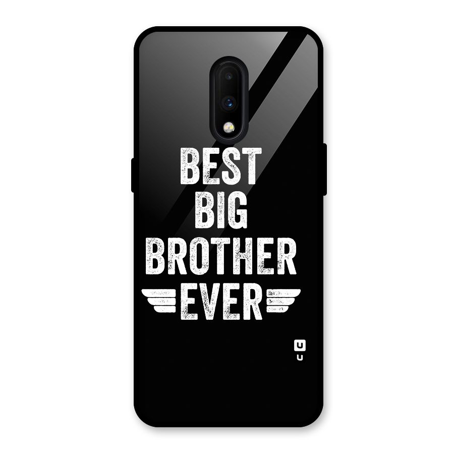 Best Big Brother Ever Glass Back Case for OnePlus 7
