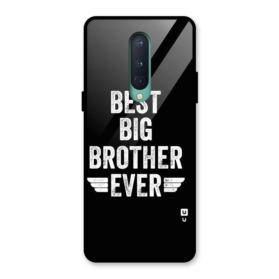 Best Big Brother Ever Glass Back Case for OnePlus 8