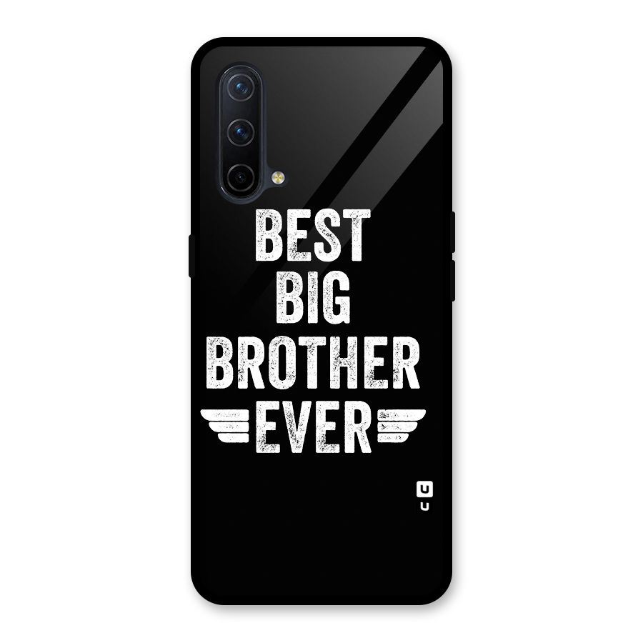 Best Big Brother Ever Glass Back Case for OnePlus Nord CE 5G